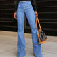 🔥🔥Half-price limited-time offer👖Women's Fashionable High-Waisted Flared Jeans
