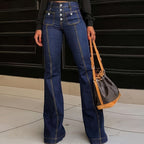🔥🔥Half-price limited-time offer👖Women's Fashionable High-Waisted Flared Jeans