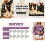 🔥Limited time offer 50% off🔥 Women's Corduroy Jacket with Football Sequin Patch🧥