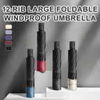 ⏳Time-limited 50%Discount⏰12-Rib Large Foldable Windproof Umbrella🌂
