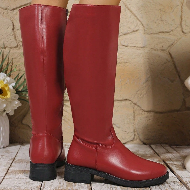 💥Limited-time offer, while stocks last💥Women's Chic Mid-Calf Boots with Side Zipper