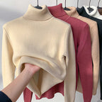 🎅Christmas Specials 50% OFF🎁Winter fleece thick knitted bottoming shirt，can be worn by both men and women