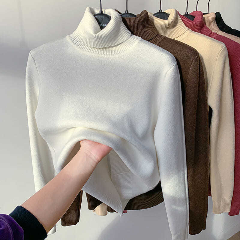 🎅Christmas Specials 50% OFF🎁Winter fleece thick knitted bottoming shirt，can be worn by both men and women