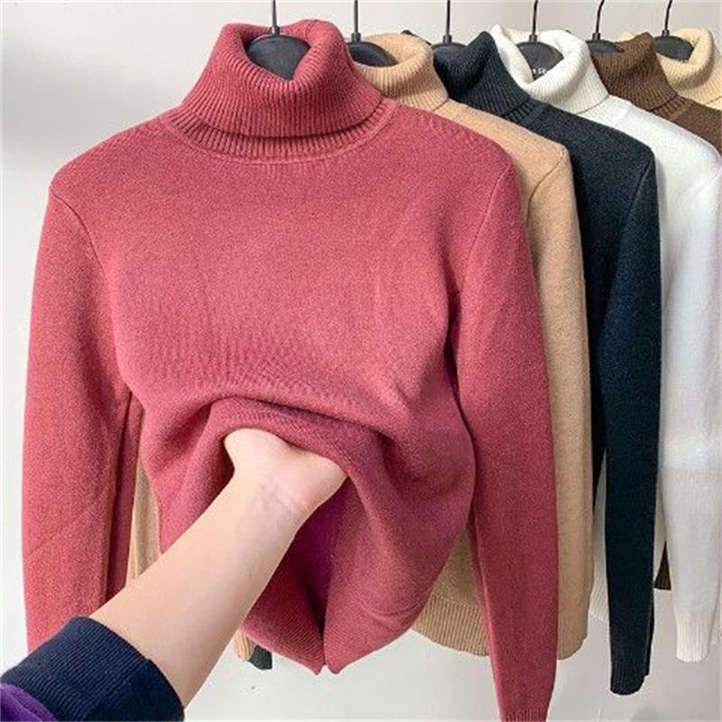 🎅Christmas Specials 50% OFF🎁Winter fleece thick knitted bottoming shirt，can be worn by both men and women