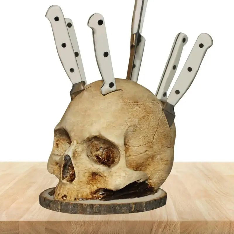 🔥50% off for a limited time 🔥Creative Skull Resin Knife Holder