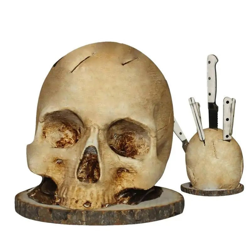🔥50% off for a limited time 🔥Creative Skull Resin Knife Holder