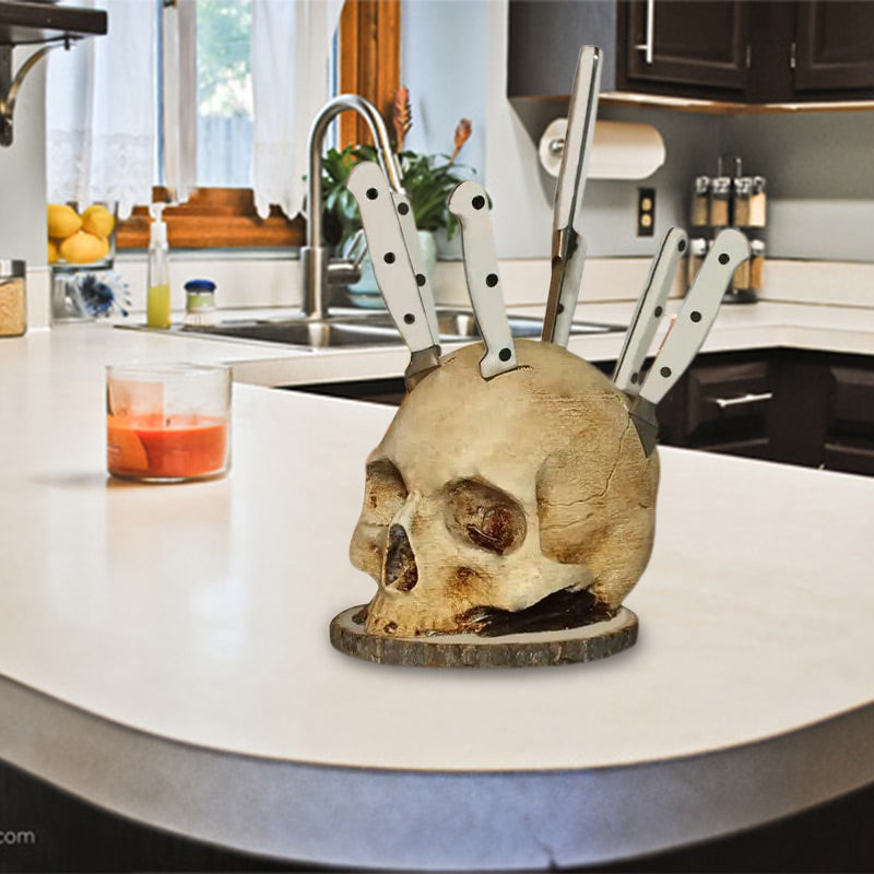 🔥50% off for a limited time 🔥Creative Skull Resin Knife Holder