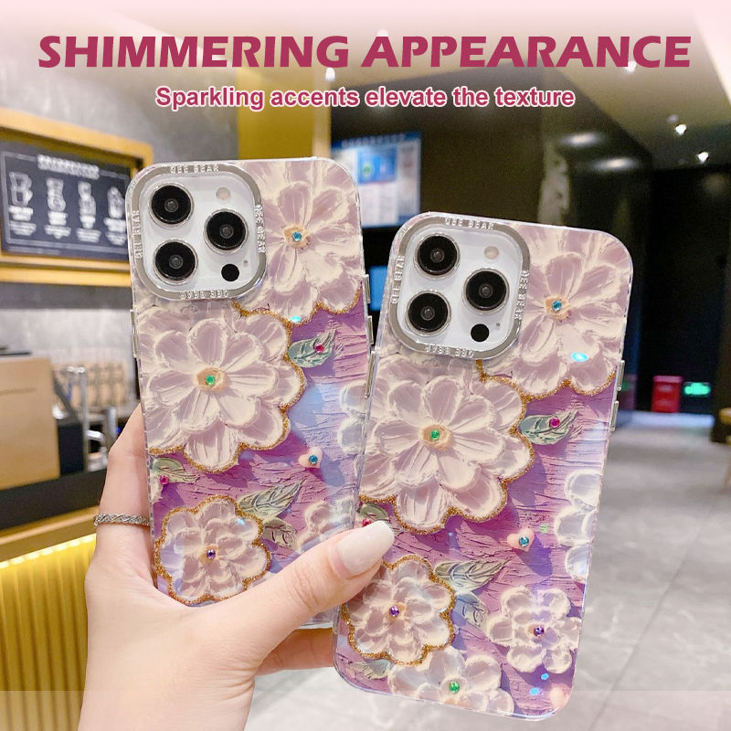 🔥Limited quantity, while stocks last🔥 Shockproof Floral iPhone Phone Case
