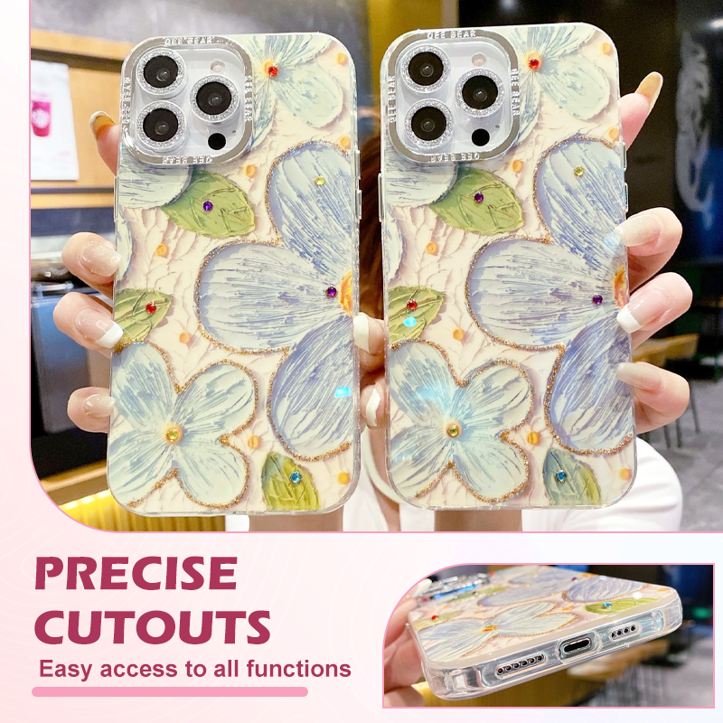 🔥Limited quantity, while stocks last🔥 Shockproof Floral iPhone Phone Case