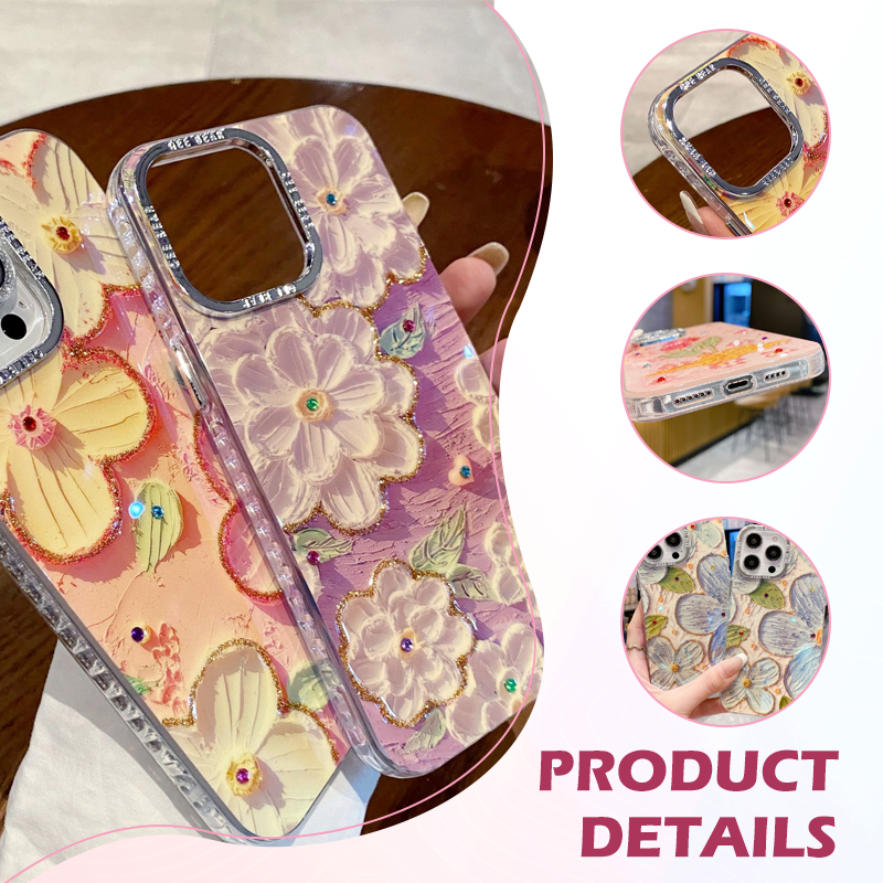 🔥Limited quantity, while stocks last🔥 Shockproof Floral iPhone Phone Case