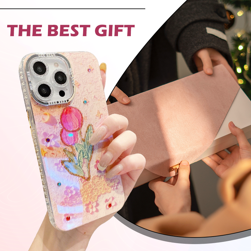🔥Limited quantity, while stocks last🔥 Shockproof Floral iPhone Phone Case