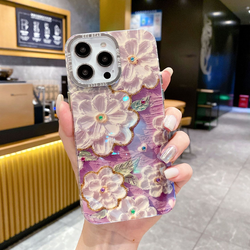 🔥Limited quantity, while stocks last🔥 Shockproof Floral iPhone Phone Case