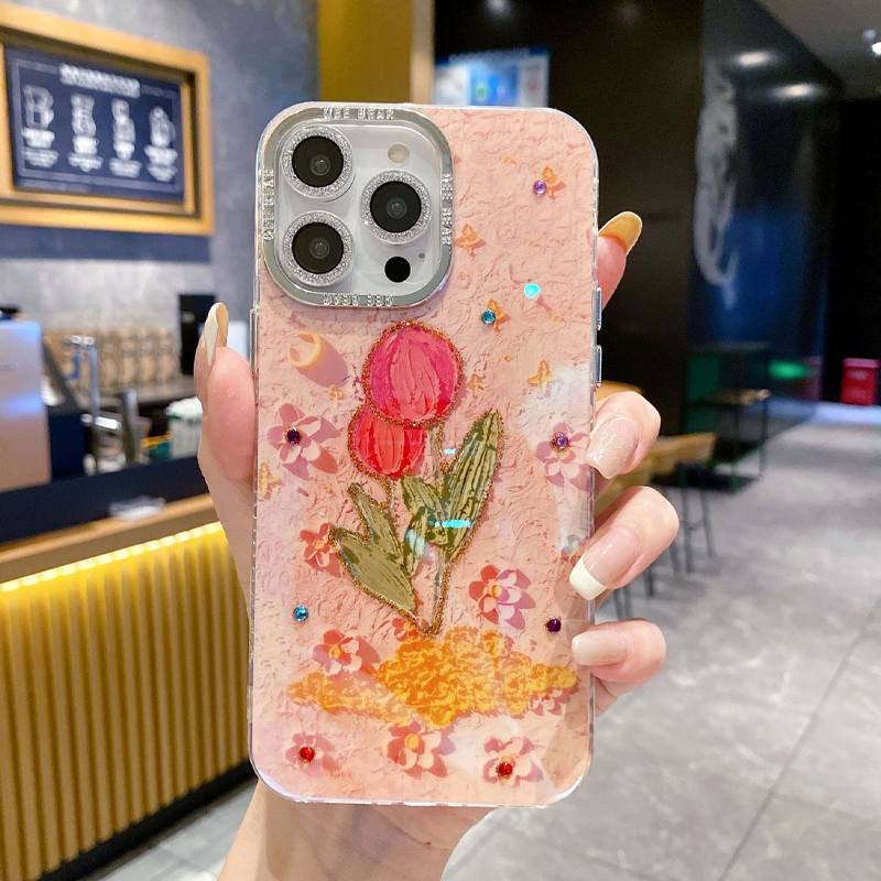 🔥Limited quantity, while stocks last🔥 Shockproof Floral iPhone Phone Case