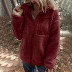 🎉Winter Hot Sale 50% Off🌹Women’s Warm Zip-Up Coat with Chest Pocket