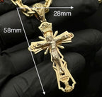 ✝️ BUY 3 GET 1 FREE! ✨ Holy Jesus Pendant - Stainless Steel Elegant Design, Symbol of Faith & Protection, Perfect Gift for Believers 📿📦