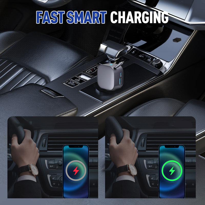 💥Limited-time offer, while stocks last💥 Compact Retractable Car Charger