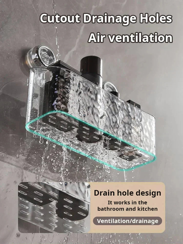 🔥 LAST DAY PROMOTION - 50%OFF 🔥 🛁✨Light Luxury Style Glacier Pattern Suction Cup Shelf