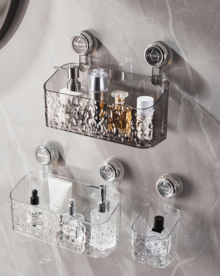 🔥 LAST DAY PROMOTION - 50%OFF 🔥 🛁✨Light Luxury Style Glacier Pattern Suction Cup Shelf