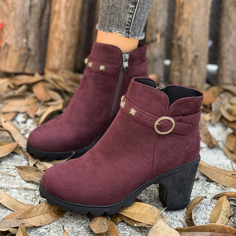 🔥 LAST DAY PROMOTION - 50%OFF 🔥Women's Fashion Chunky Heel Ankle Boots