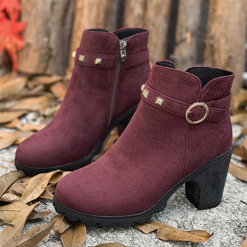 🔥 LAST DAY PROMOTION - 50%OFF 🔥Women's Fashion Chunky Heel Ankle Boots