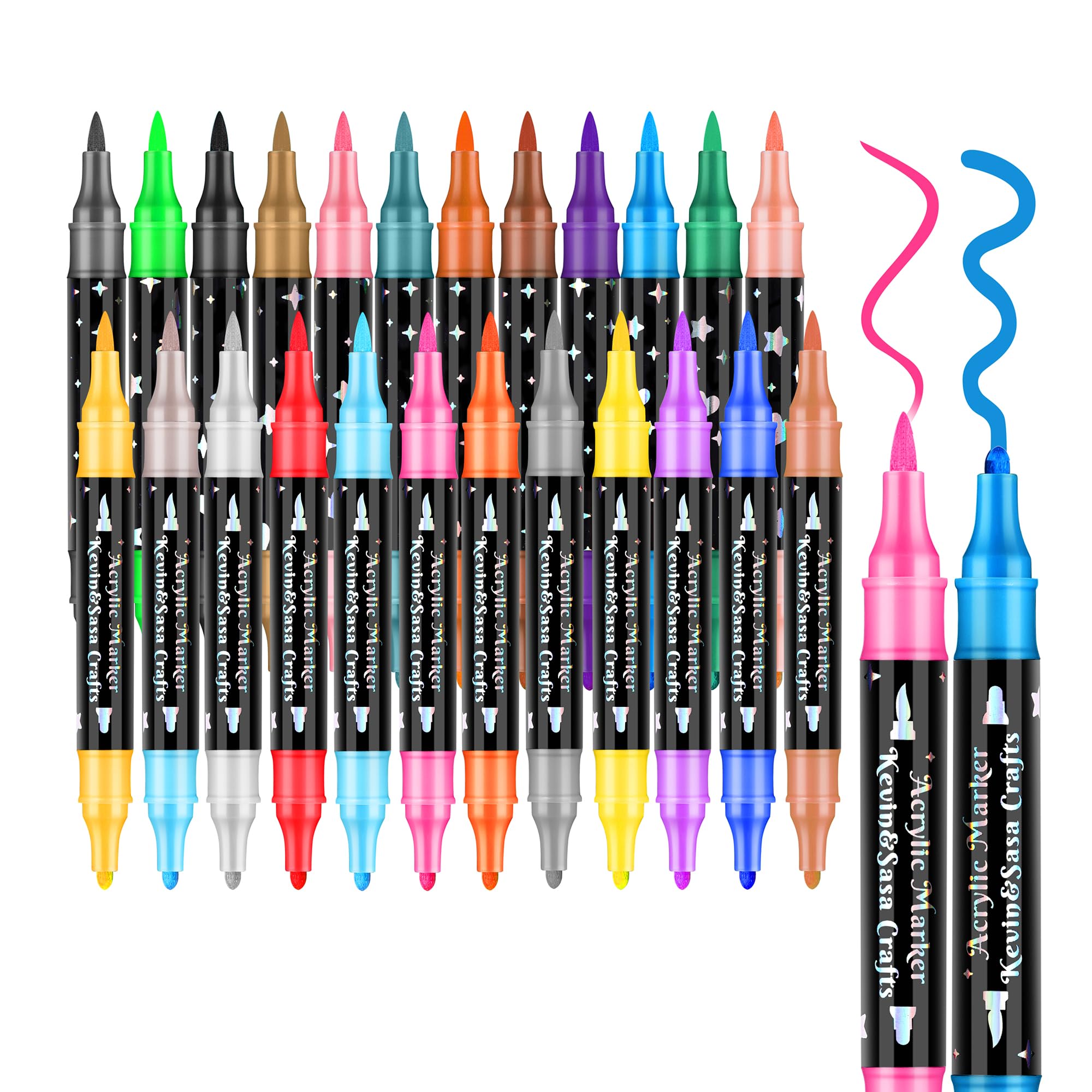 🔥Hot Sale 50% OFF🎁Dual-Tip Glitter Marker Pen
