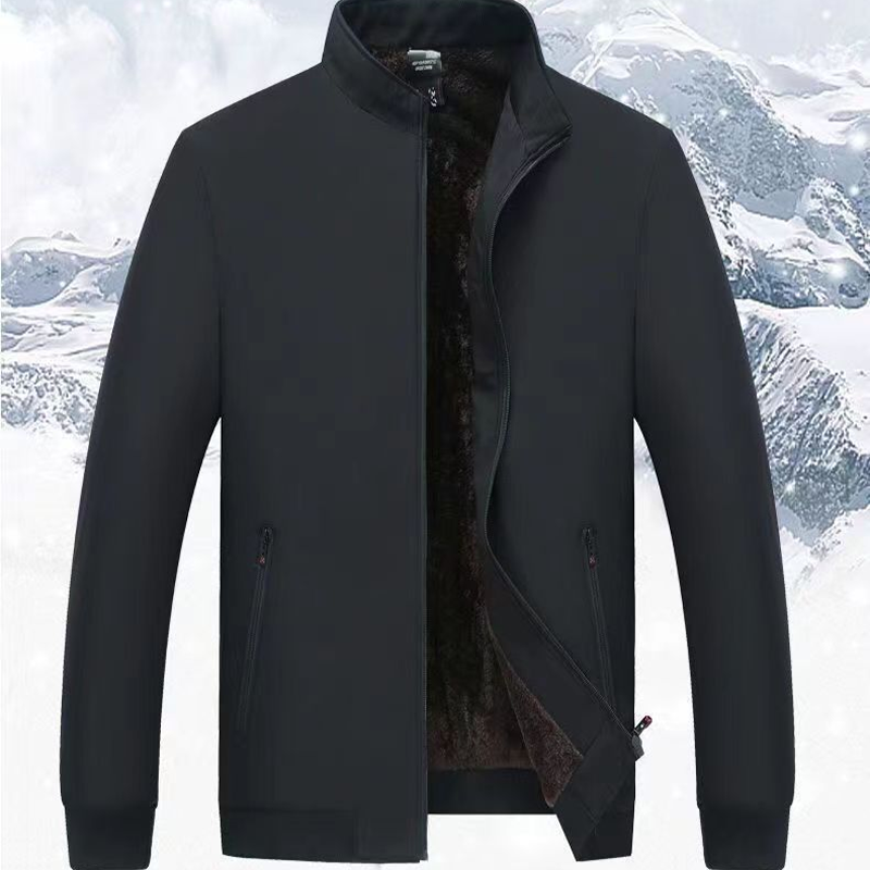 🔥 LAST DAY PROMOTION - 50%OFF 🔥 Men's Solid Color Zip Up Warm Jacket