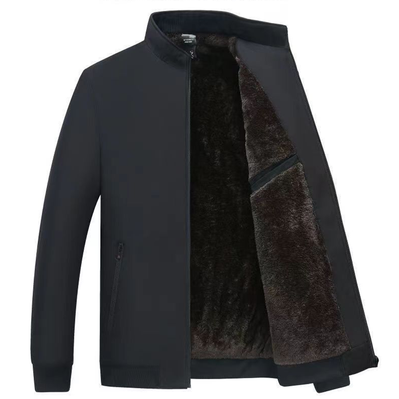 🔥 LAST DAY PROMOTION - 50%OFF 🔥 Men's Solid Color Zip Up Warm Jacket