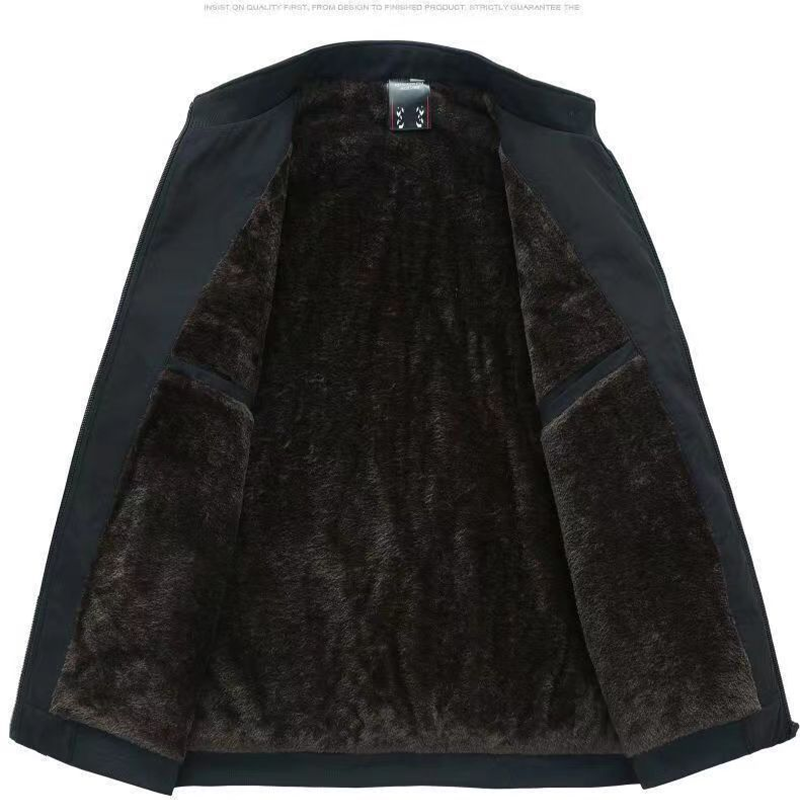 🔥 LAST DAY PROMOTION - 50%OFF 🔥 Men's Solid Color Zip Up Warm Jacket