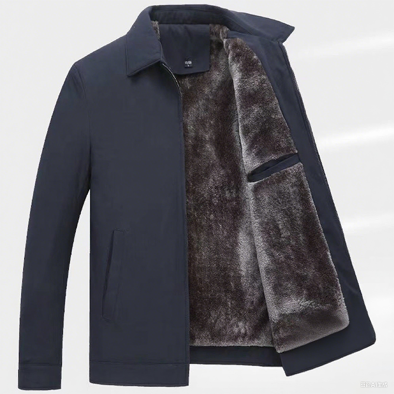 🔥 LAST DAY PROMOTION - 50%OFF 🔥 Men's Solid Color Zip Up Warm Jacket