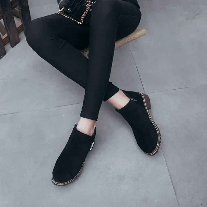 🔥 LAST DAY PROMOTION - 50%OFF 🔥 Women's Side Zipper Low Heel Ankle Boots