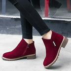 🔥 LAST DAY PROMOTION - 50%OFF 🔥 Women's Side Zipper Low Heel Ankle Boots