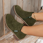 🔥 LAST DAY PROMOTION - 50%OFF 🔥 Women's Side Zipper Low Heel Ankle Boots