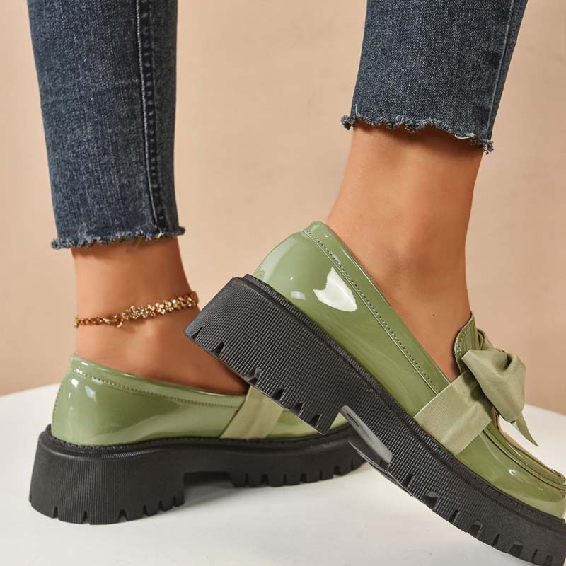 💜 LAST DAY PROMOTION - 50%OFF 💜 Chic Sweet Platform Loafers with Bow