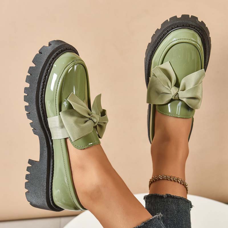 💜 LAST DAY PROMOTION - 50%OFF 💜 Chic Sweet Platform Loafers with Bow