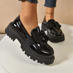 💜 LAST DAY PROMOTION - 50%OFF 💜 Chic Sweet Platform Loafers with Bow