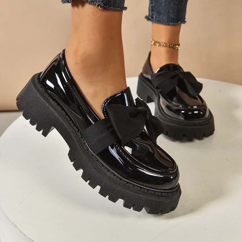 💜 LAST DAY PROMOTION - 50%OFF 💜 Chic Sweet Platform Loafers with Bow