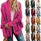🔥FREE SHOPPING🔥🧥 Long Sleeve Knitted Cardigan – Oversized Fit, Lightweight Warmth for Layering with Tees/Sweaters ✨
