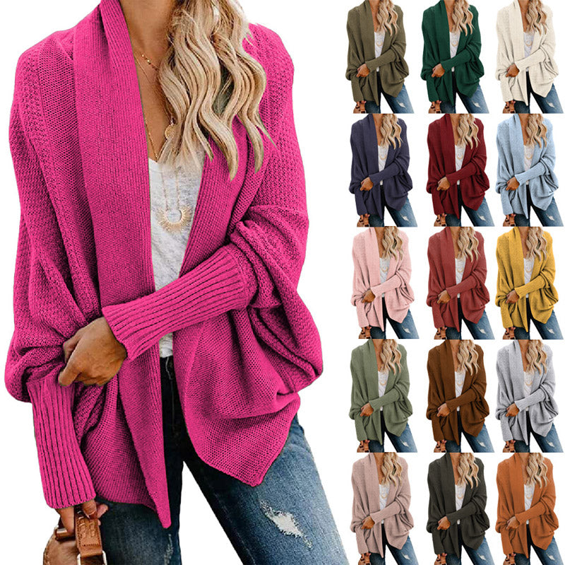 🔥FREE SHOPPING🔥🧥 Long Sleeve Knitted Cardigan – Oversized Fit, Lightweight Warmth for Layering with Tees/Sweaters ✨
