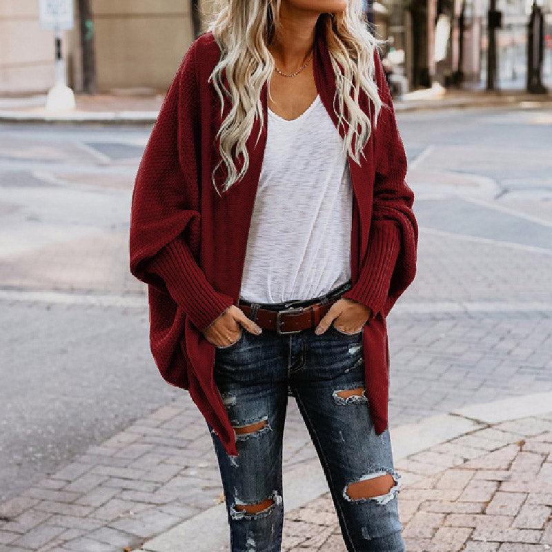 🔥FREE SHOPPING🔥🧥 Long Sleeve Knitted Cardigan – Oversized Fit, Lightweight Warmth for Layering with Tees/Sweaters ✨