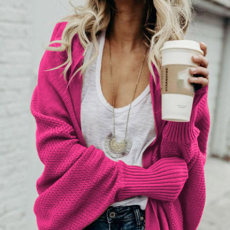 🔥FREE SHOPPING🔥🧥 Long Sleeve Knitted Cardigan – Oversized Fit, Lightweight Warmth for Layering with Tees/Sweaters ✨