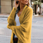 🔥FREE SHOPPING🔥🧥 Long Sleeve Knitted Cardigan – Oversized Fit, Lightweight Warmth for Layering with Tees/Sweaters ✨