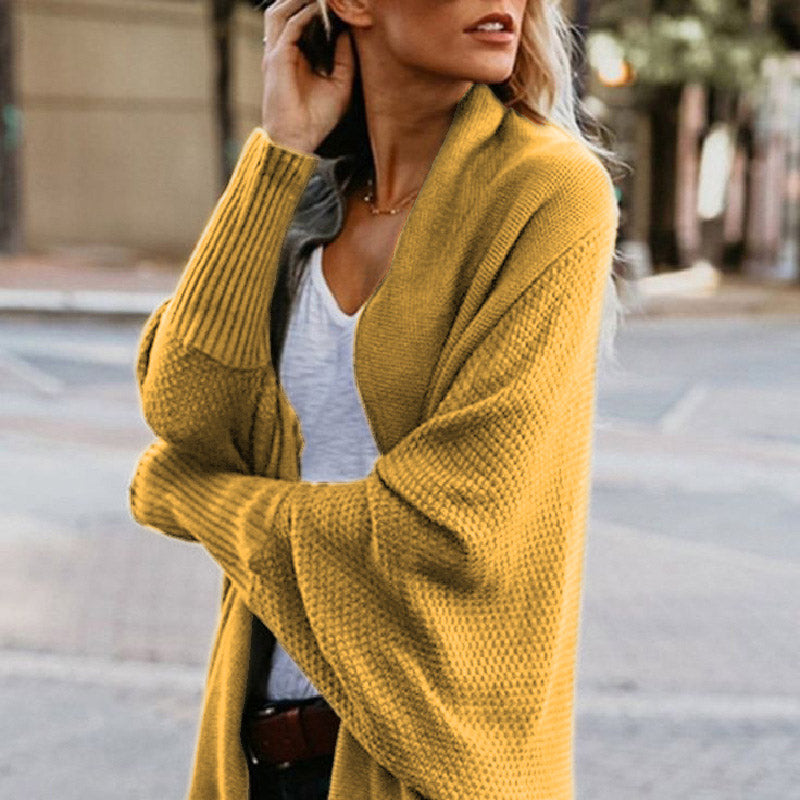🔥FREE SHOPPING🔥🧥 Long Sleeve Knitted Cardigan – Oversized Fit, Lightweight Warmth for Layering with Tees/Sweaters ✨