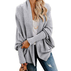 🔥FREE SHOPPING🔥🧥 Long Sleeve Knitted Cardigan – Oversized Fit, Lightweight Warmth for Layering with Tees/Sweaters ✨