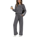 🔥LAST DAY 50% OFF✨Women's Crew Neck Top & Drawstring Pants Set