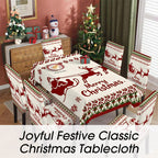 🔥 LAST DAY PROMOTION - 50%OFF 🔥🔥Joyful Festive Classic Christmas Tablecloth