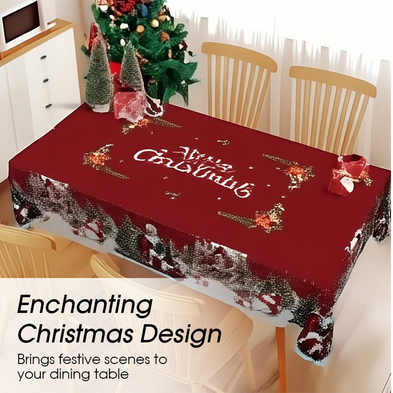 🔥 LAST DAY PROMOTION - 50%OFF 🔥🔥Joyful Festive Classic Christmas Tablecloth
