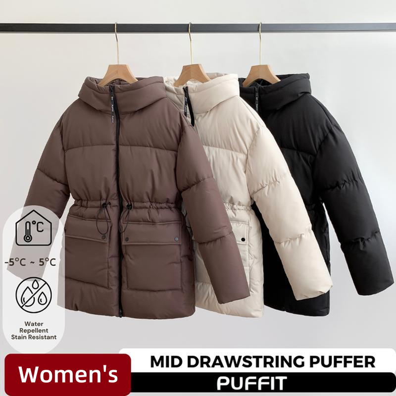 💥Limited-time offer, while stocks last💥Women's Warm Solid Drawstring Puffer Jacket