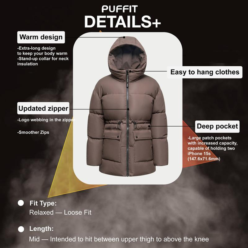 💥Limited-time offer, while stocks last💥Women's Warm Solid Drawstring Puffer Jacket