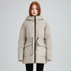 💥Limited-time offer, while stocks last💥Women's Warm Solid Drawstring Puffer Jacket