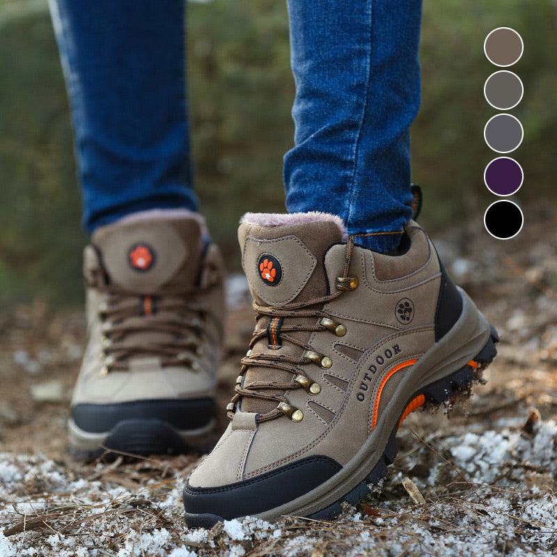 Unisex Outdoor Hiking Shoes with Plush Lining -👍Waterproof, anti-slip, wear-resistant!